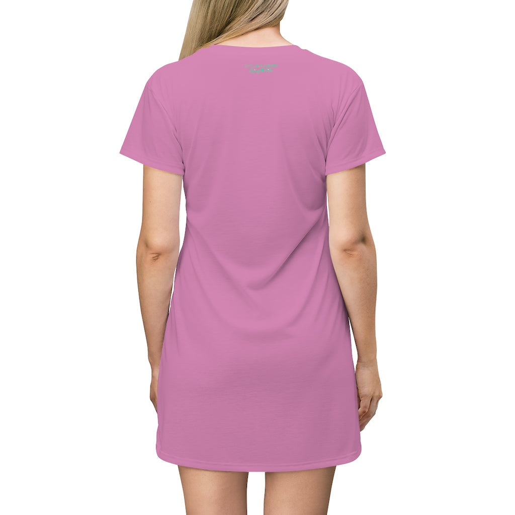 All Over Print T-Shirt Dress – FlauerBracelets All Over Print T-Shirt Dress – FlauerBracelets