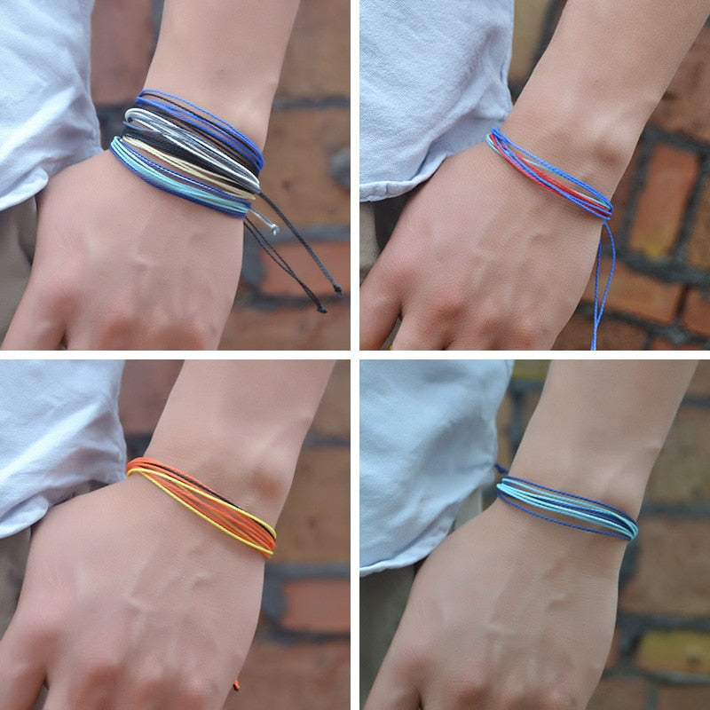 5pcs Wire Woven Bracelets